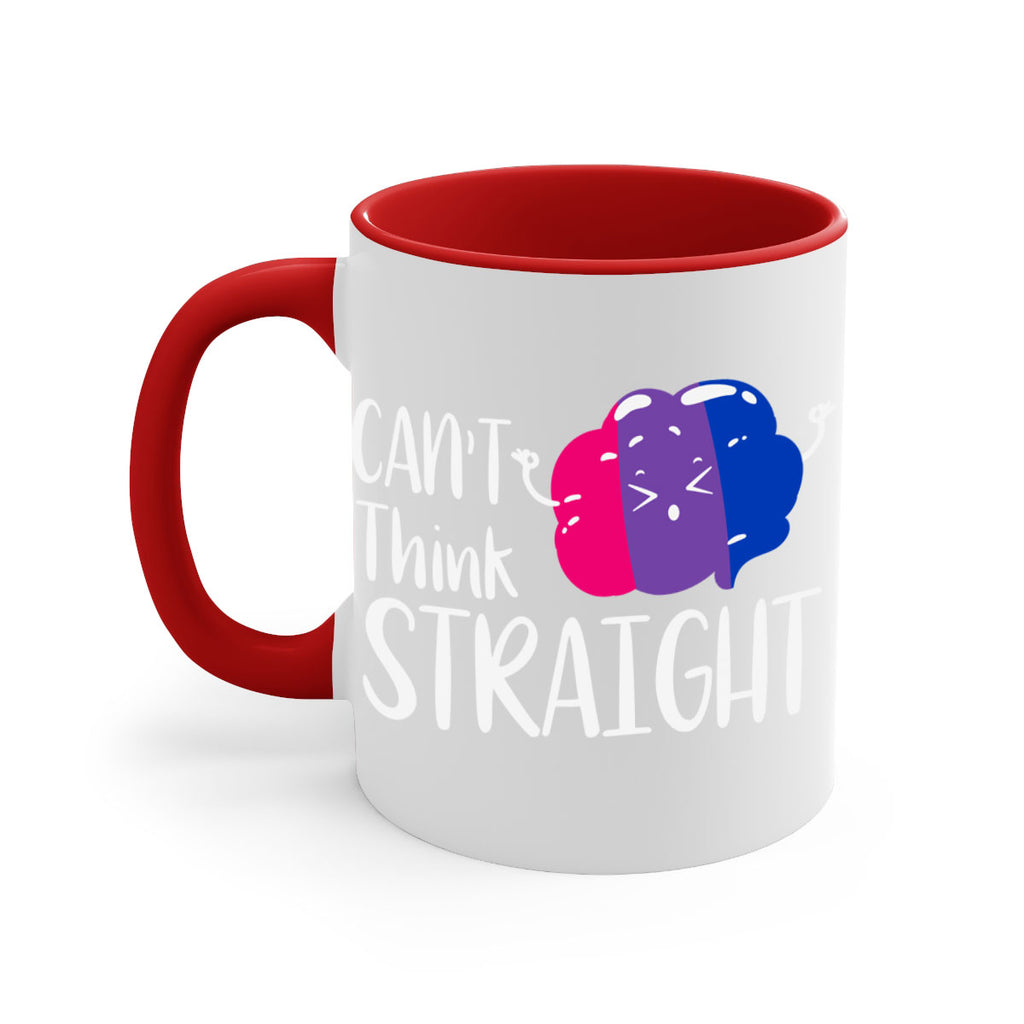 bisexual flag cant think straight 155#- lgbt-Mug / Coffee Cup