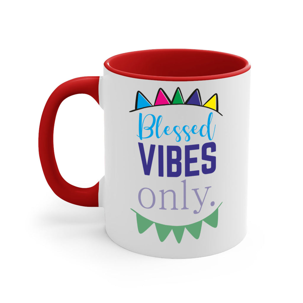 blessd vibes only- black words - phrases-Mug / Coffee Cup