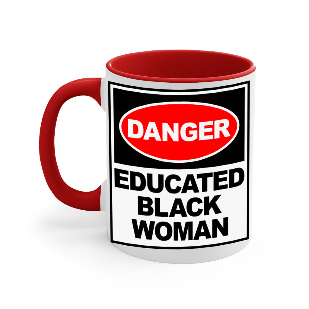 danger educated black  woman 176#- black words - phrases-Mug / Coffee Cup