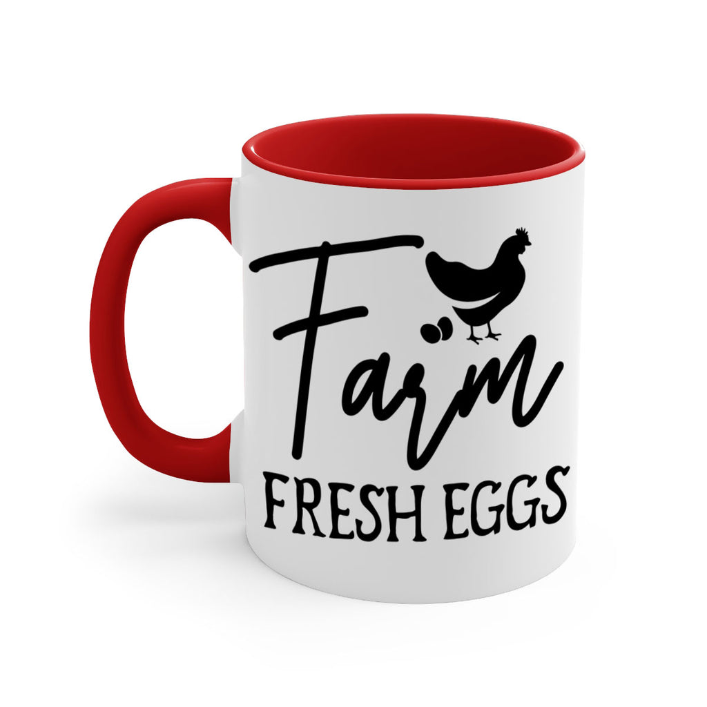 farm fresh eggs design 104#- kitchen-Mug / Coffee Cup