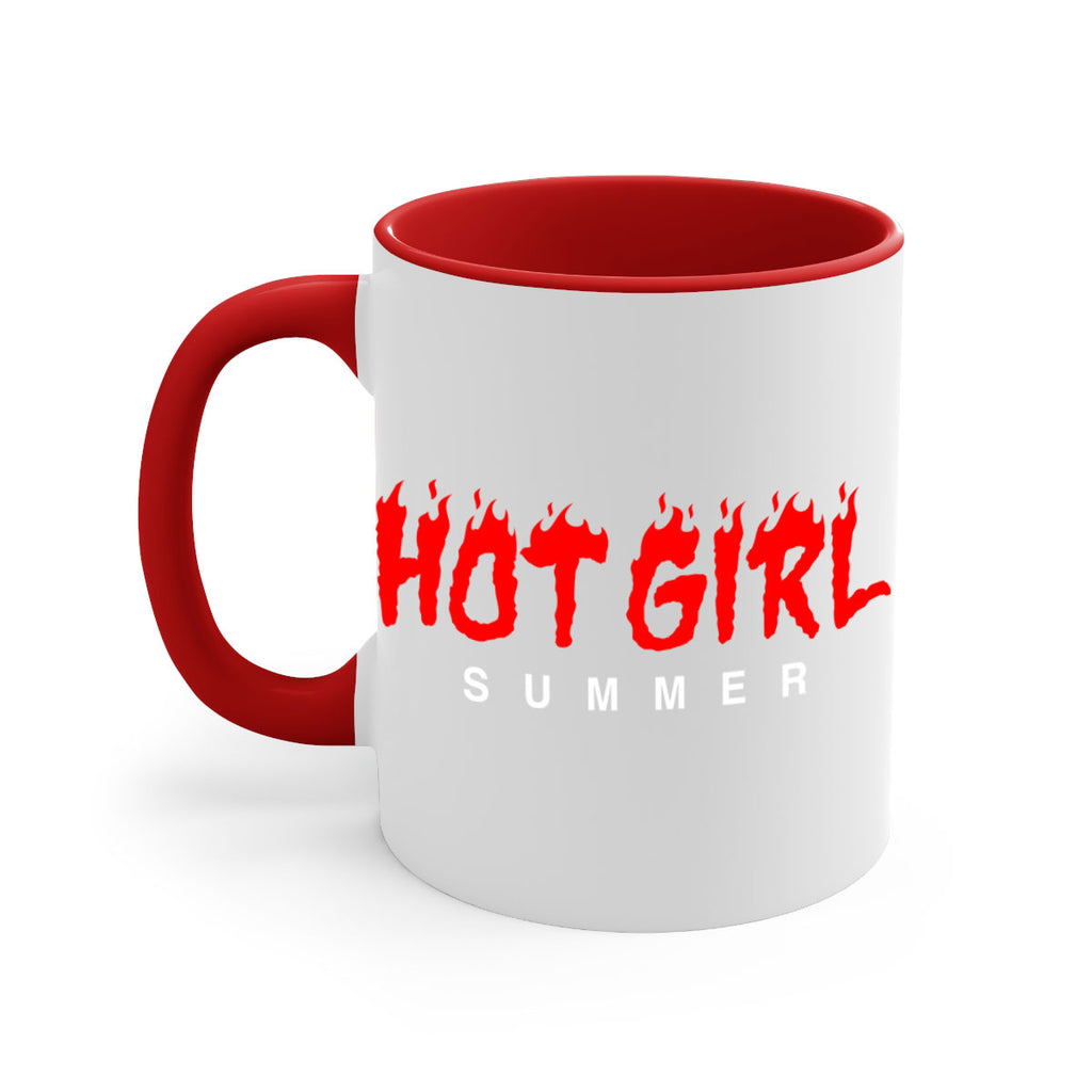 hot girl  summer fire 124#- black words - phrases-Mug / Coffee Cup