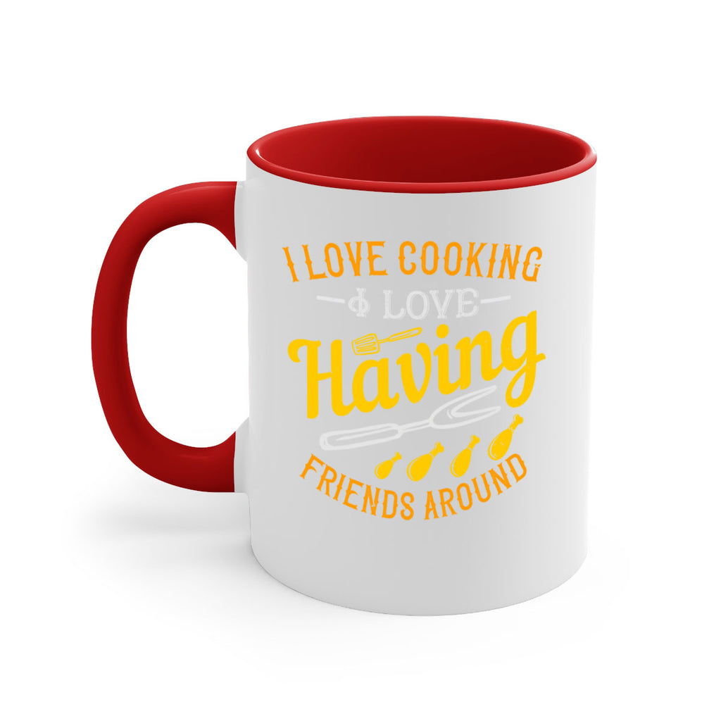 i love cooking i love having friends around 30#- cooking-Mug / Coffee Cup