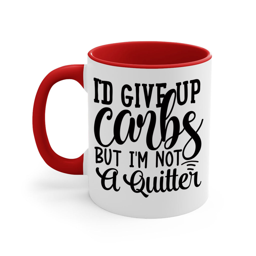 id give up carbs but im not a quitter 41#- gym-Mug / Coffee Cup