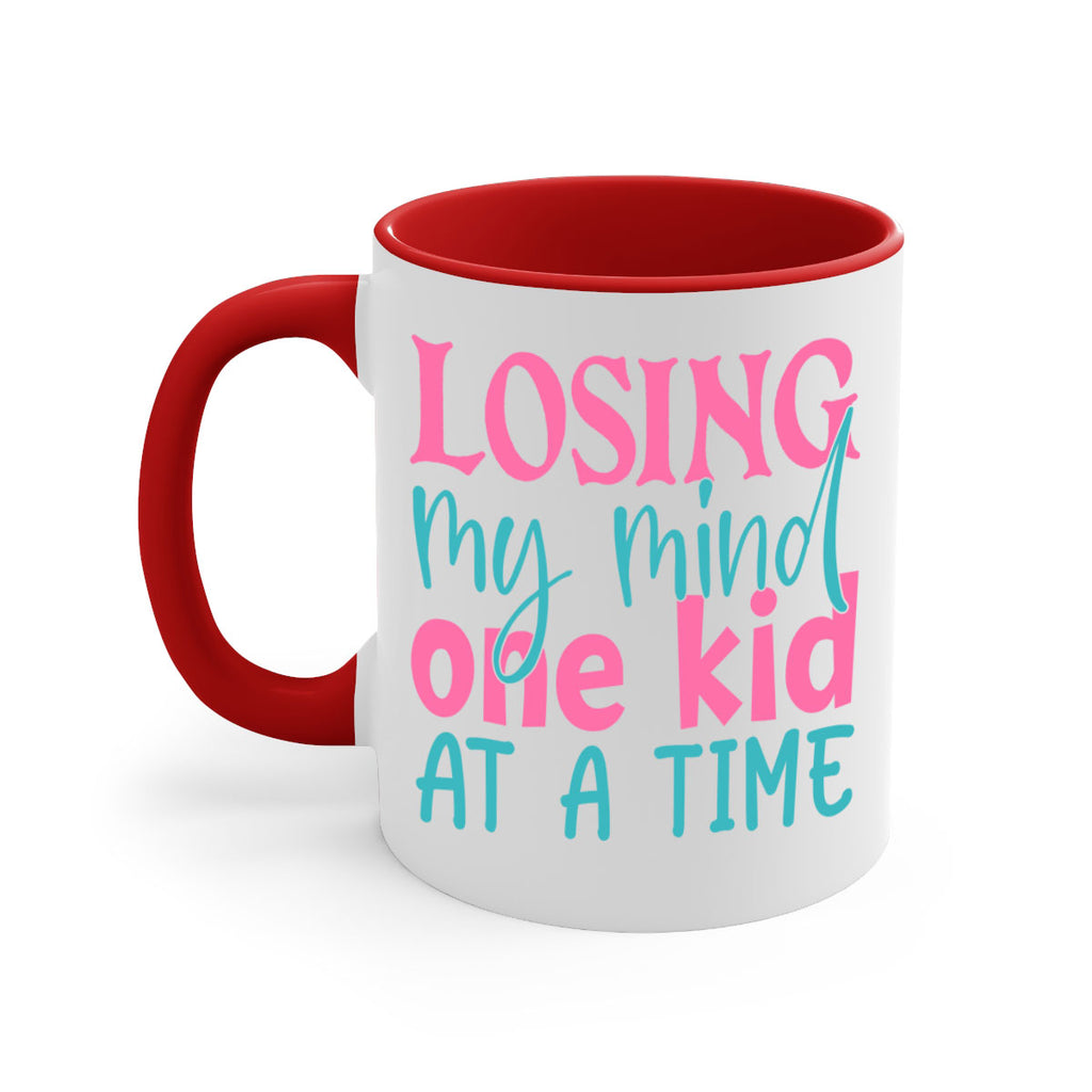 losing my mind one kid at a time 330#- mom-Mug / Coffee Cup
