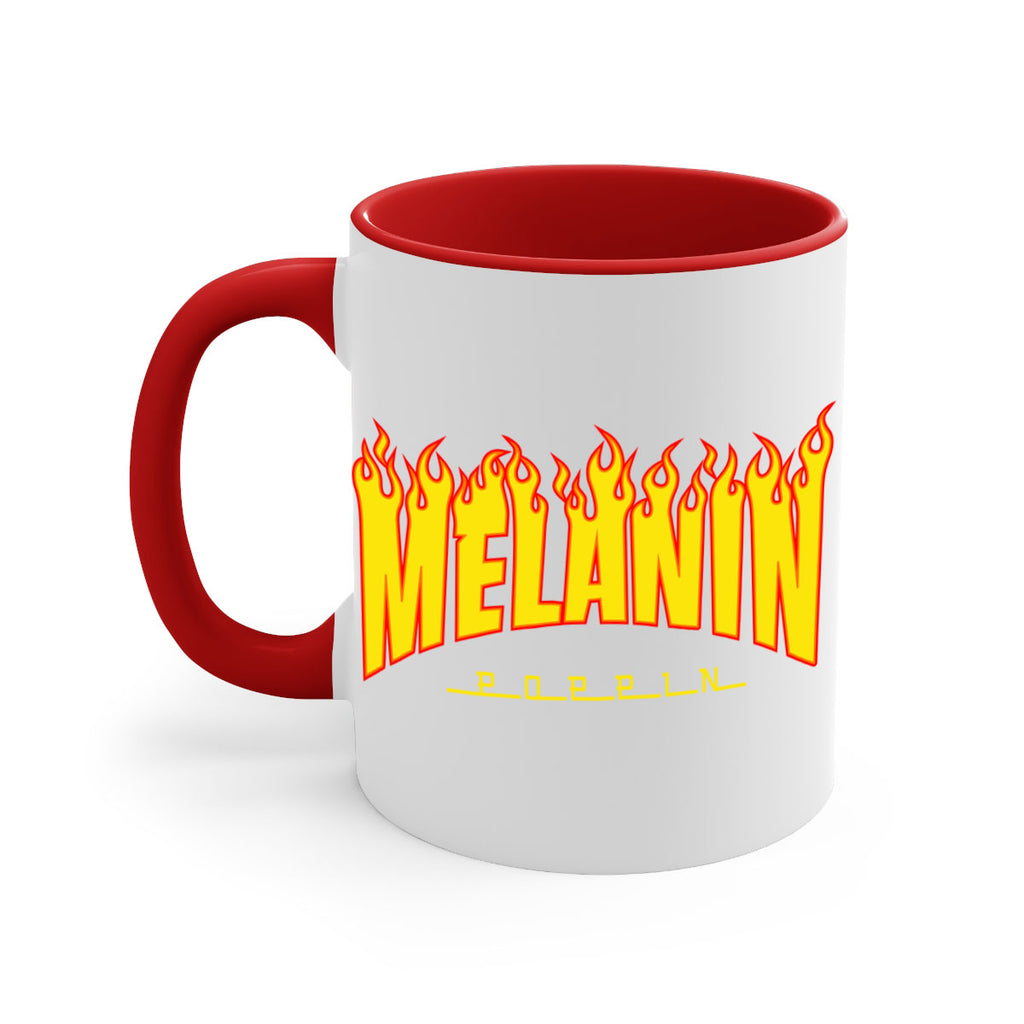 melanin poppin fire 87#- black words - phrases-Mug / Coffee Cup