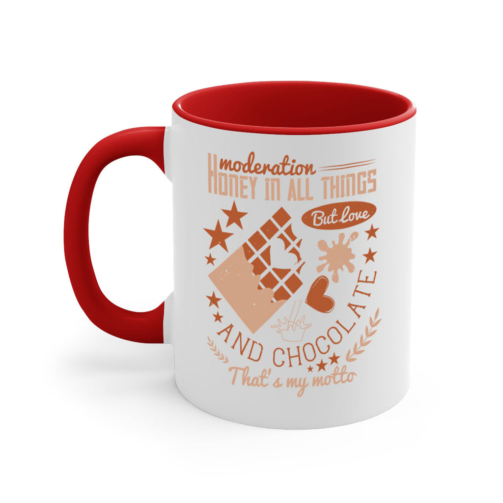 moderation honey in all things but love and chocolate thats my motto 22#- chocolate-Mug / Coffee Cup
