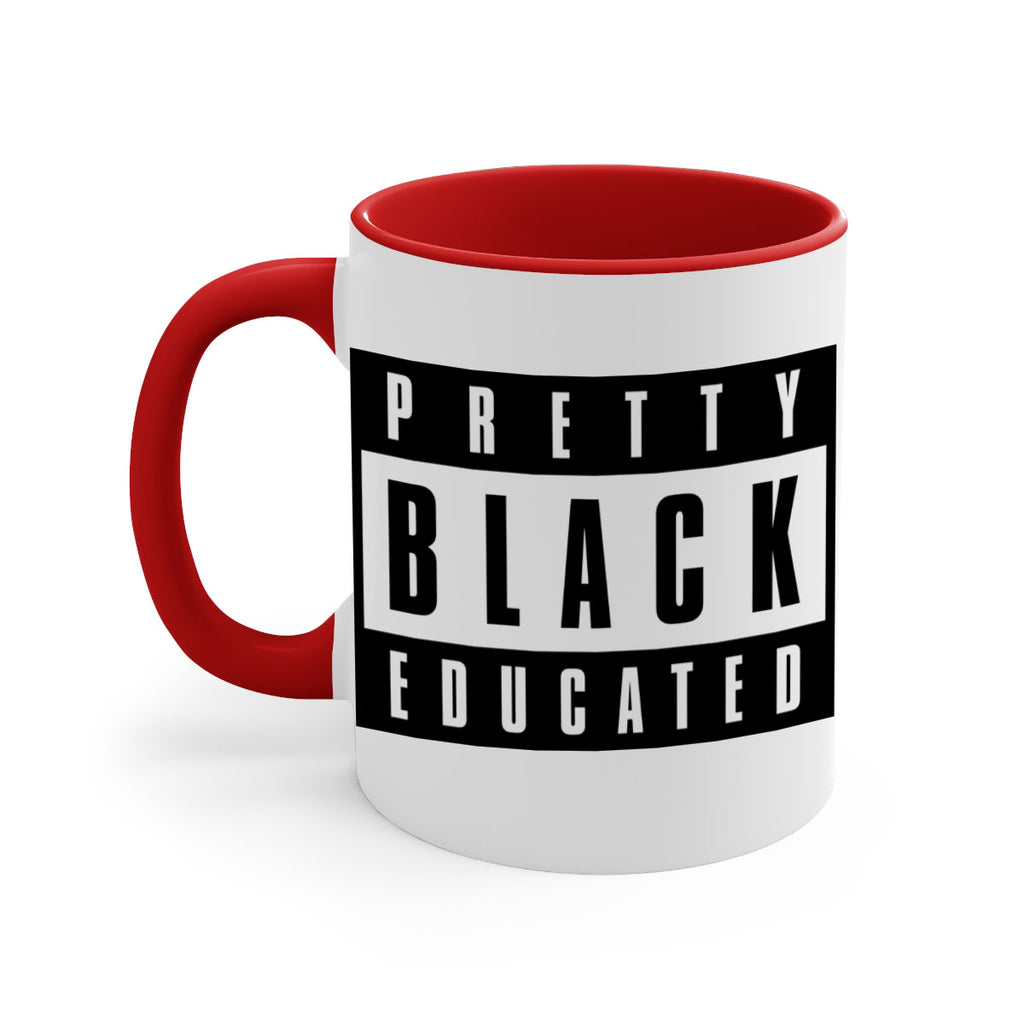 pretty black educated 50#- black words - phrases-Mug / Coffee Cup
