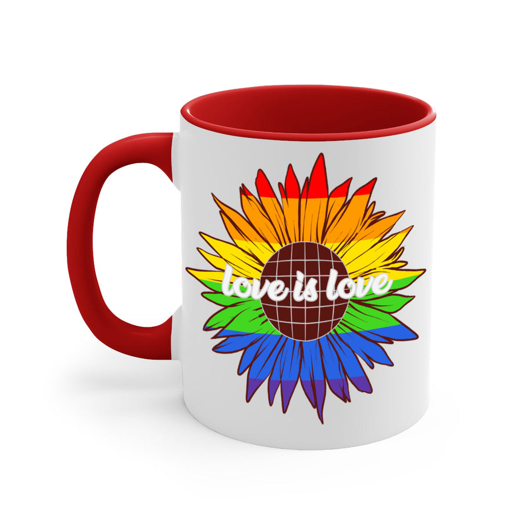 rainbow sunflower love is love 26#- lgbt-Mug / Coffee Cup