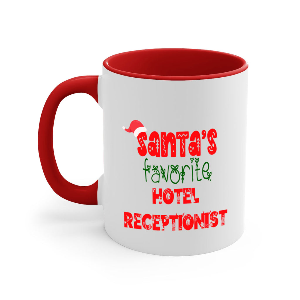 santas favorite hotel receptionist style 877#- christmas-Mug / Coffee Cup
