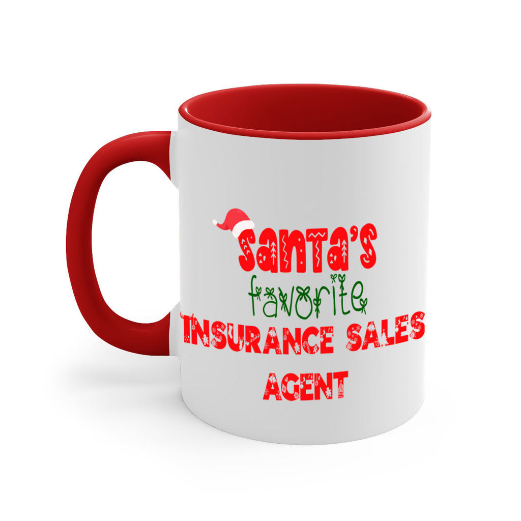 santas favorite insurance sales agent style 893#- christmas-Mug / Coffee Cup