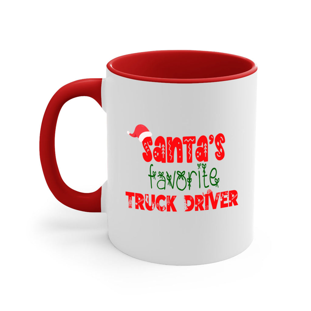 santas favorite truck driver style 1134#- christmas-Mug / Coffee Cup