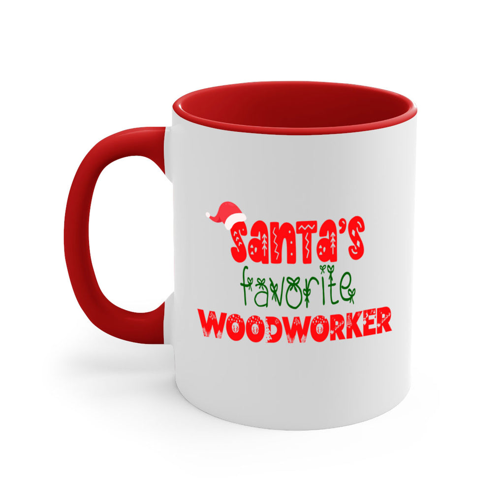santas favorite woodworker style 1157#- christmas-Mug / Coffee Cup