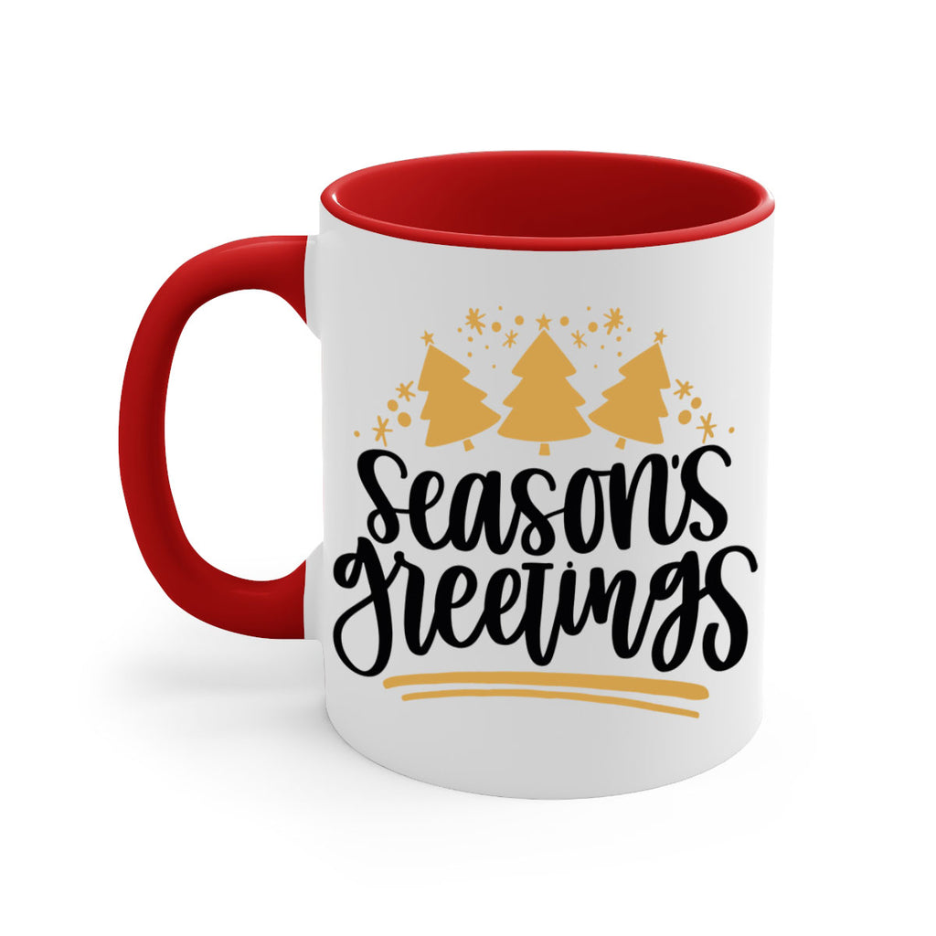season greetings gold 51#- christmas-Mug / Coffee Cup