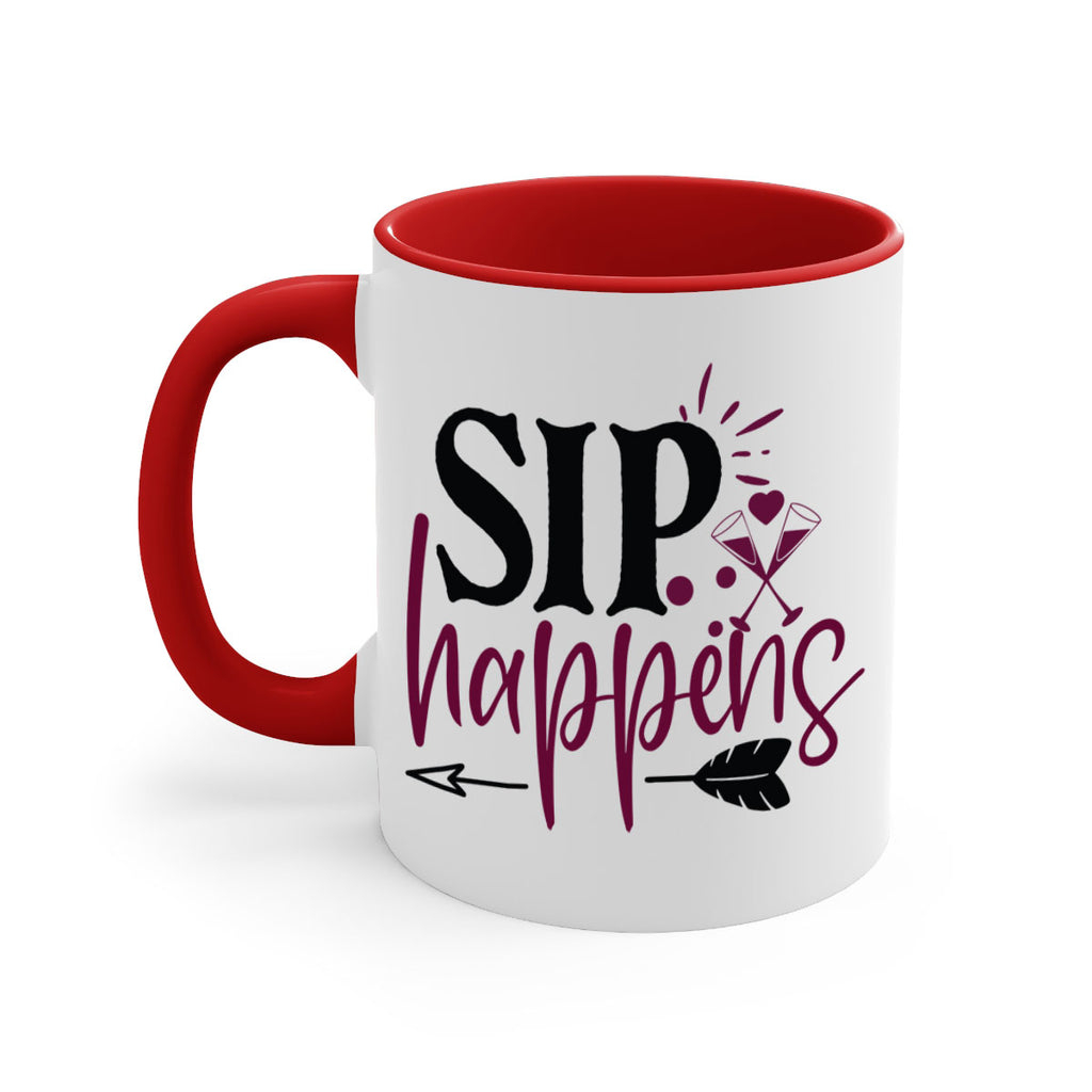 sip happens 164#- wine-Mug / Coffee Cup