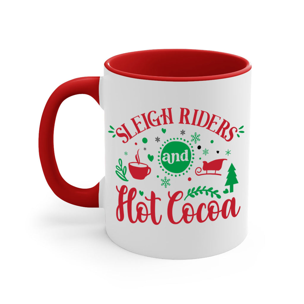 sleigh riders and hot cocoa style 1176#- christmas-Mug / Coffee Cup