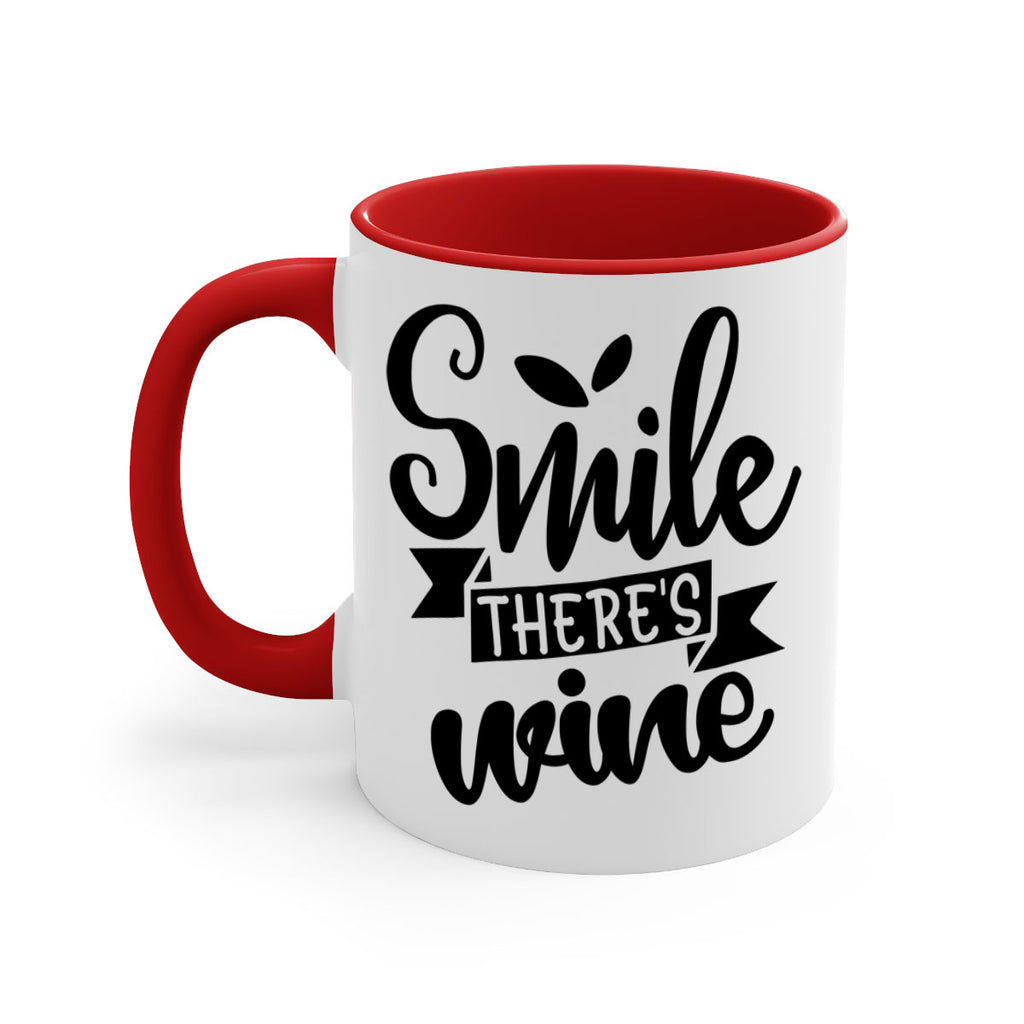 smile theres wine 157#- wine-Mug / Coffee Cup