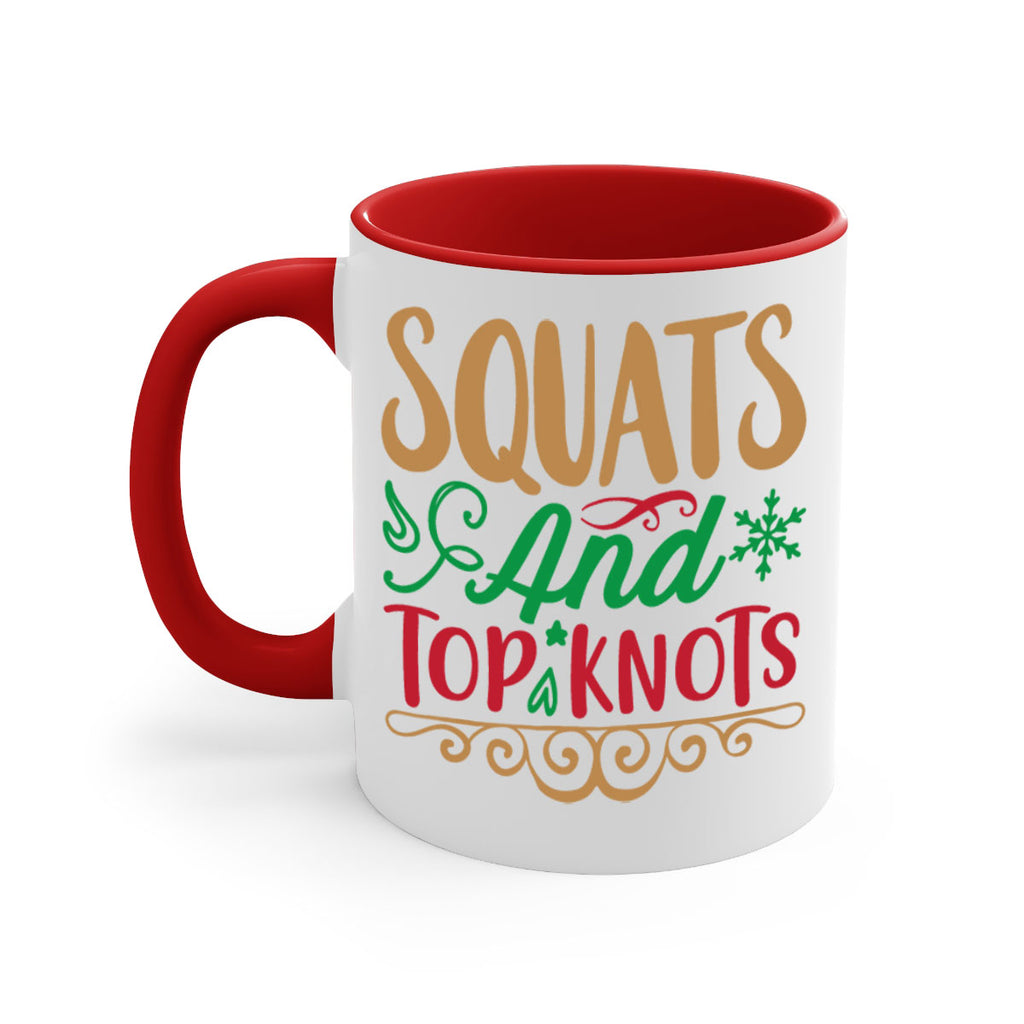 squats and top knots 10#- christmas-Mug / Coffee Cup