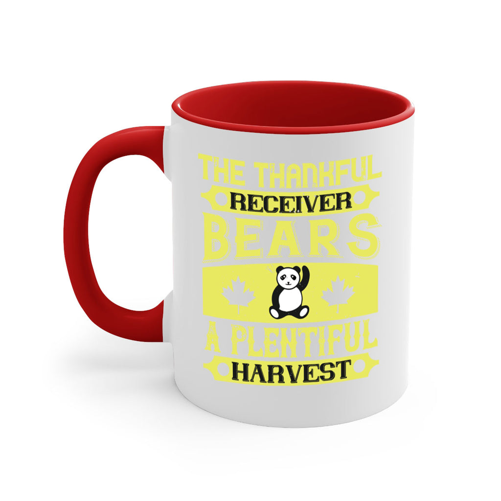 the thankful receiver bears a plentiful harvest 2#- thanksgiving-Mug / Coffee Cup