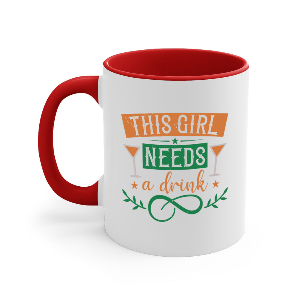 this girl needs a drink 36#- mardi gras-Mug / Coffee Cup