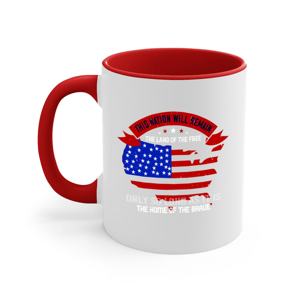 this nation will remain the land of the free only so long as it is the home of the brave 84#- veterns day-Mug / Coffee Cup