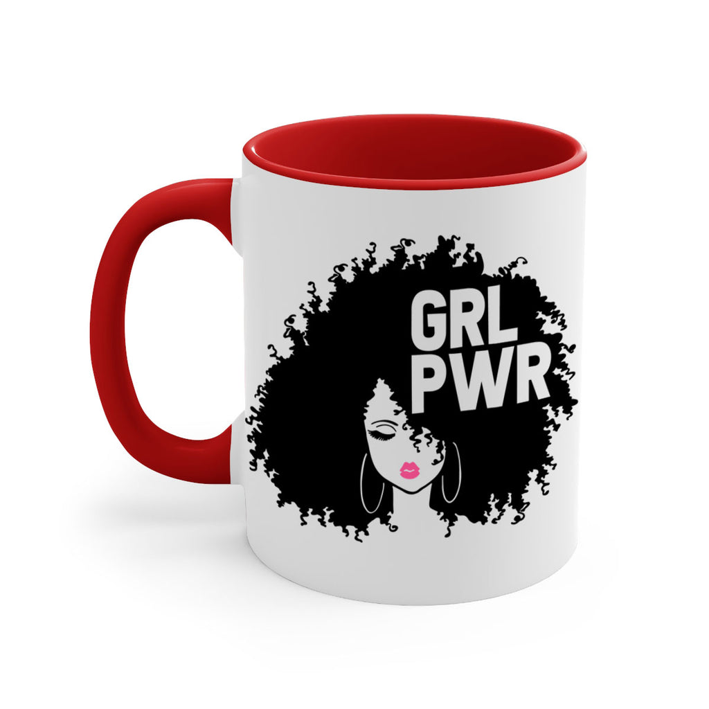 woman face grlpwr 1#- Black women - Girls-Mug / Coffee Cup