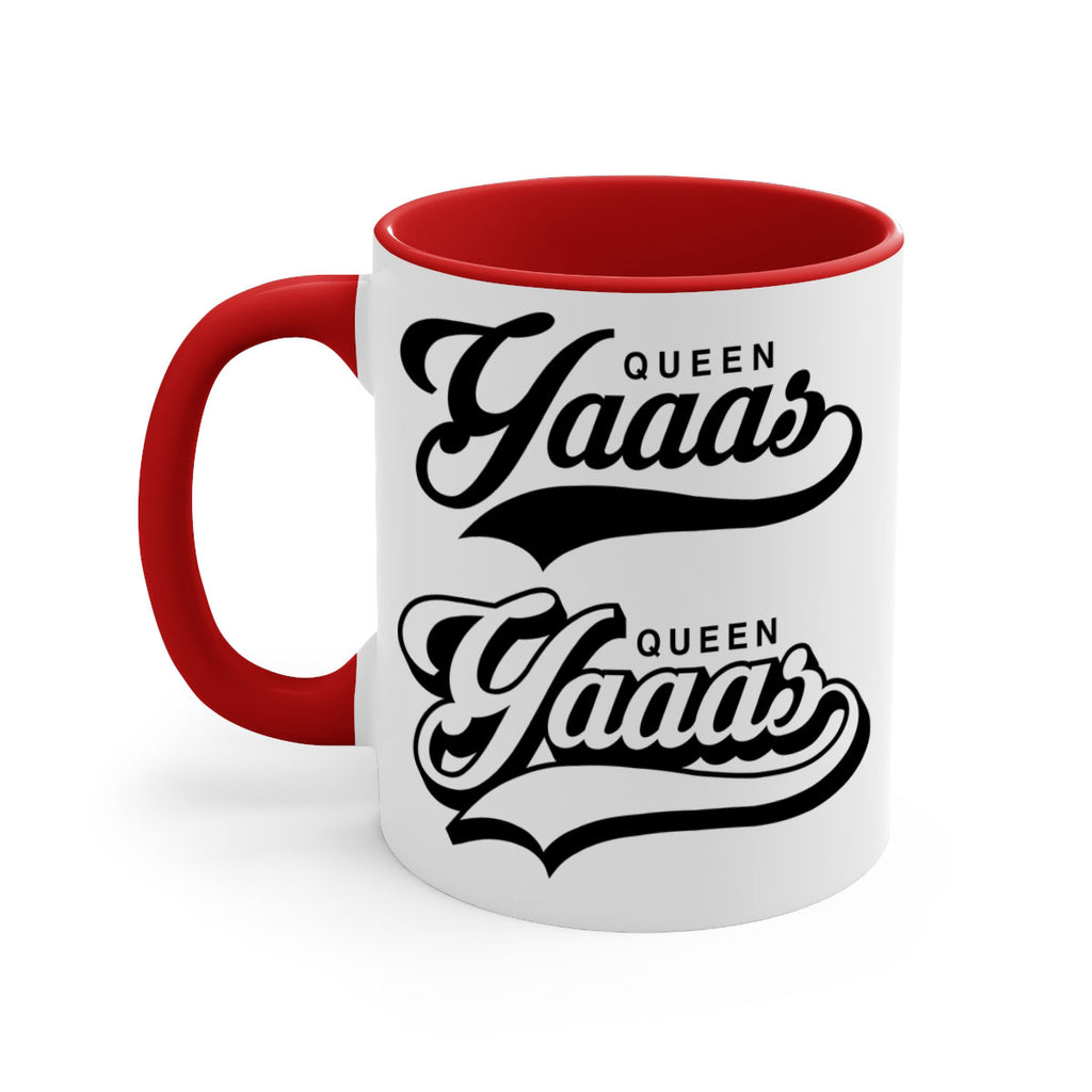 yaaas queen script 6#- black words - phrases-Mug / Coffee Cup