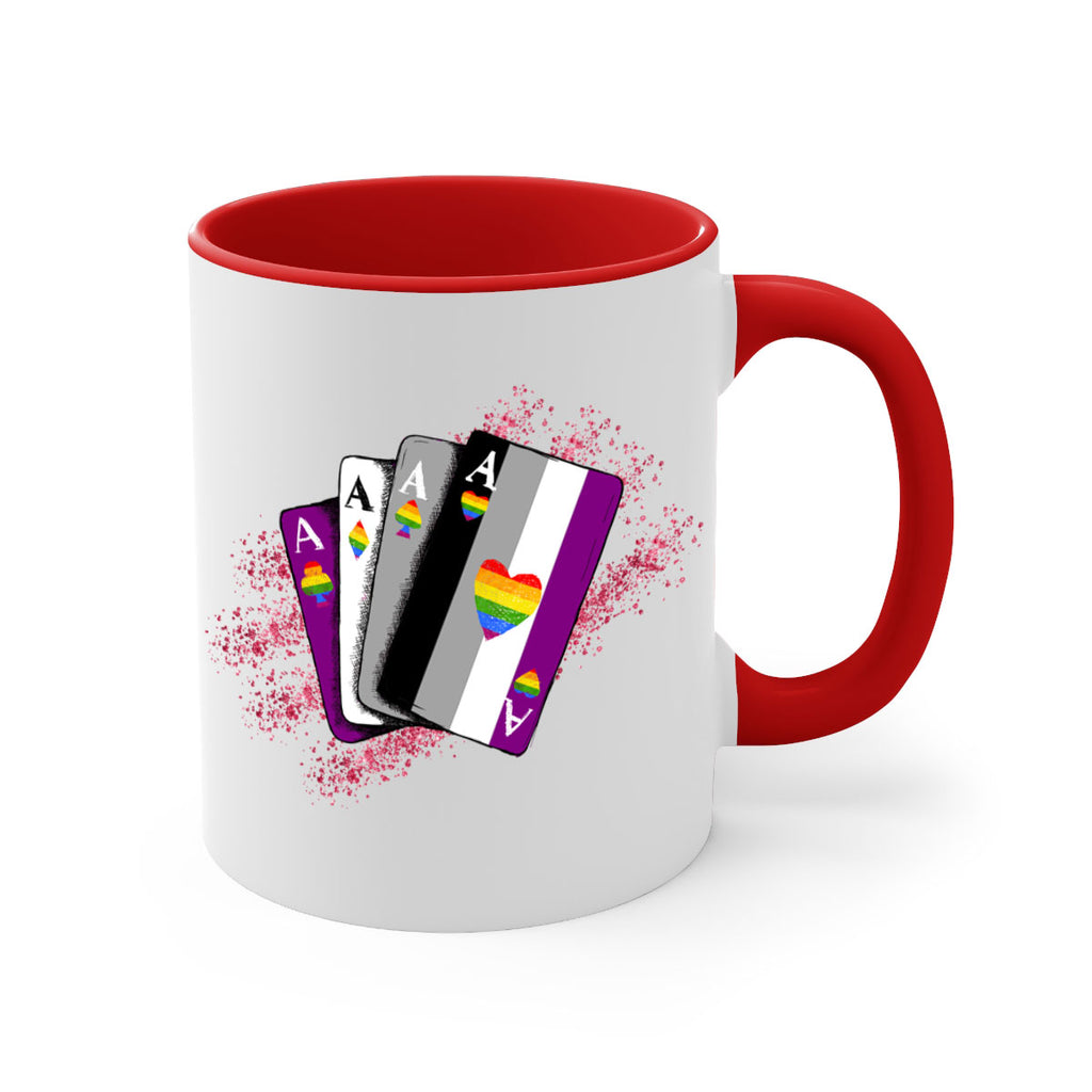 Asexual Ace Flag Playing Card Queer Lgbt 34#- lgbt-Mug / Coffee Cup