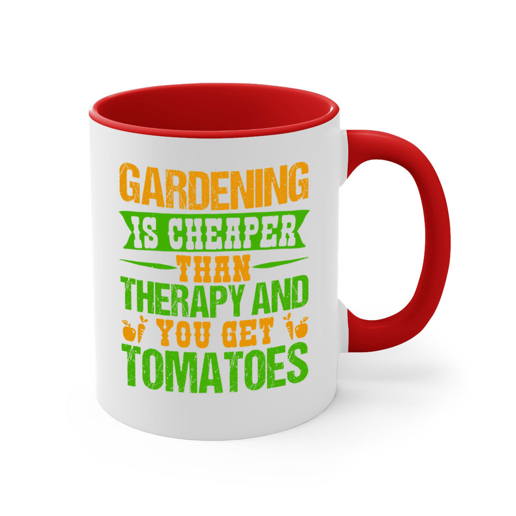 Gardening is cheaper than therapy 63#- Farm and garden-Mug / Coffee Cup