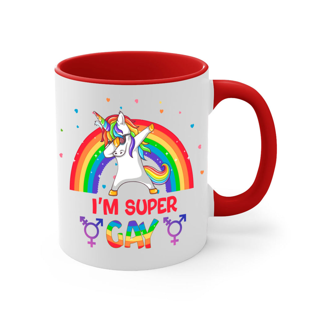 IM Super Gay Lgbt Pride Unicorn Png 44#- lgbt-Mug / Coffee Cup