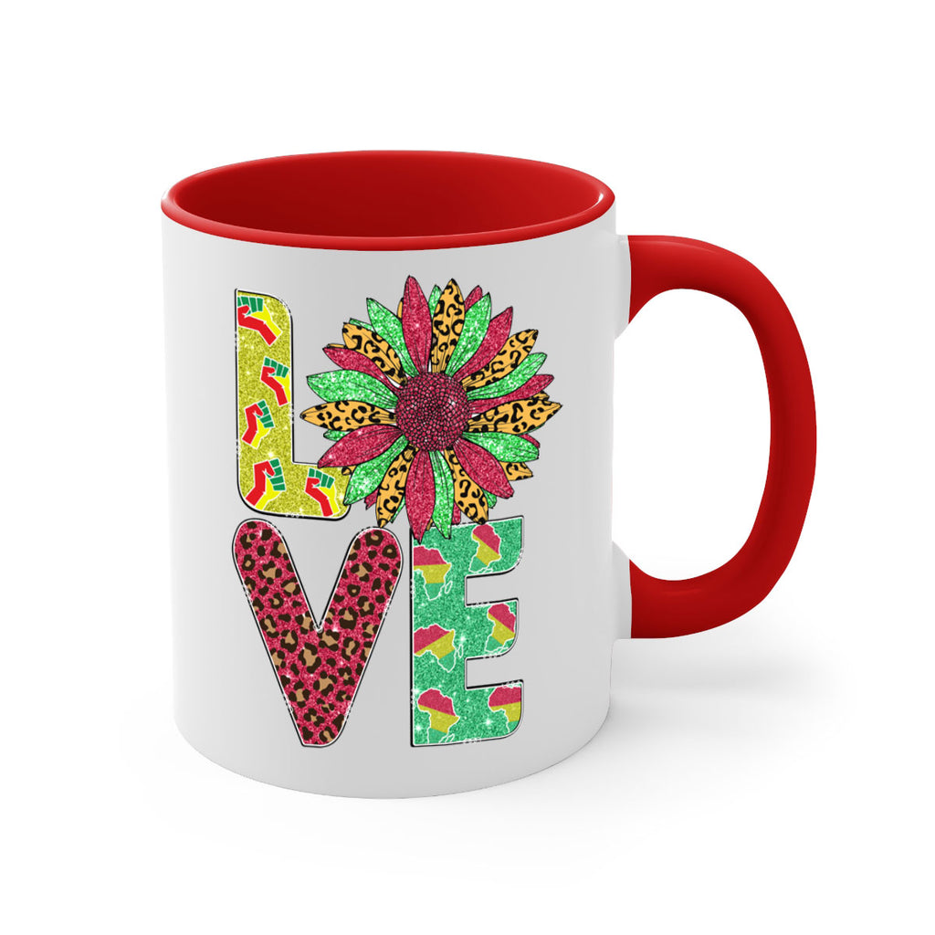 Love Juneteenth Day Fist Sunflower Png 7#- juneteenth-Mug / Coffee Cup