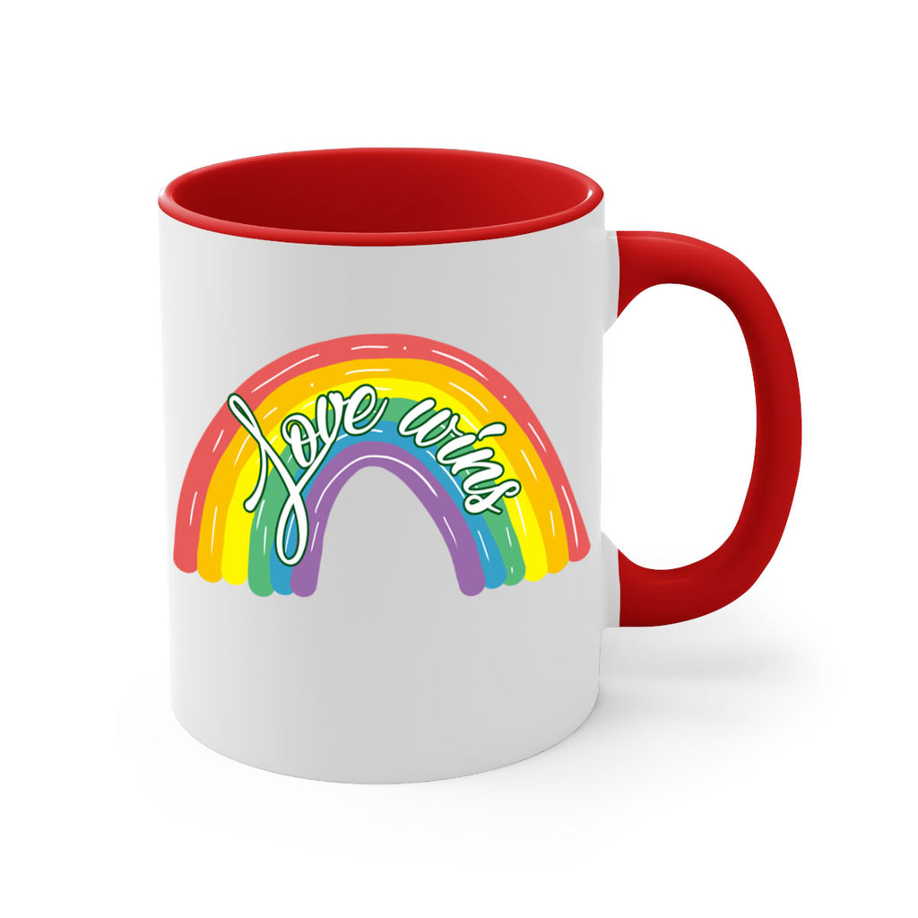Love Wins Rainbow Lgbt Pride Png 28#- lgbt-Mug / Coffee Cup
