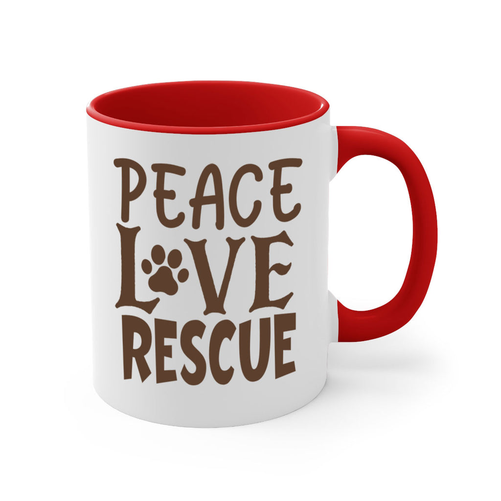 Peace Love Rescue Style 23#- cat-Mug / Coffee Cup