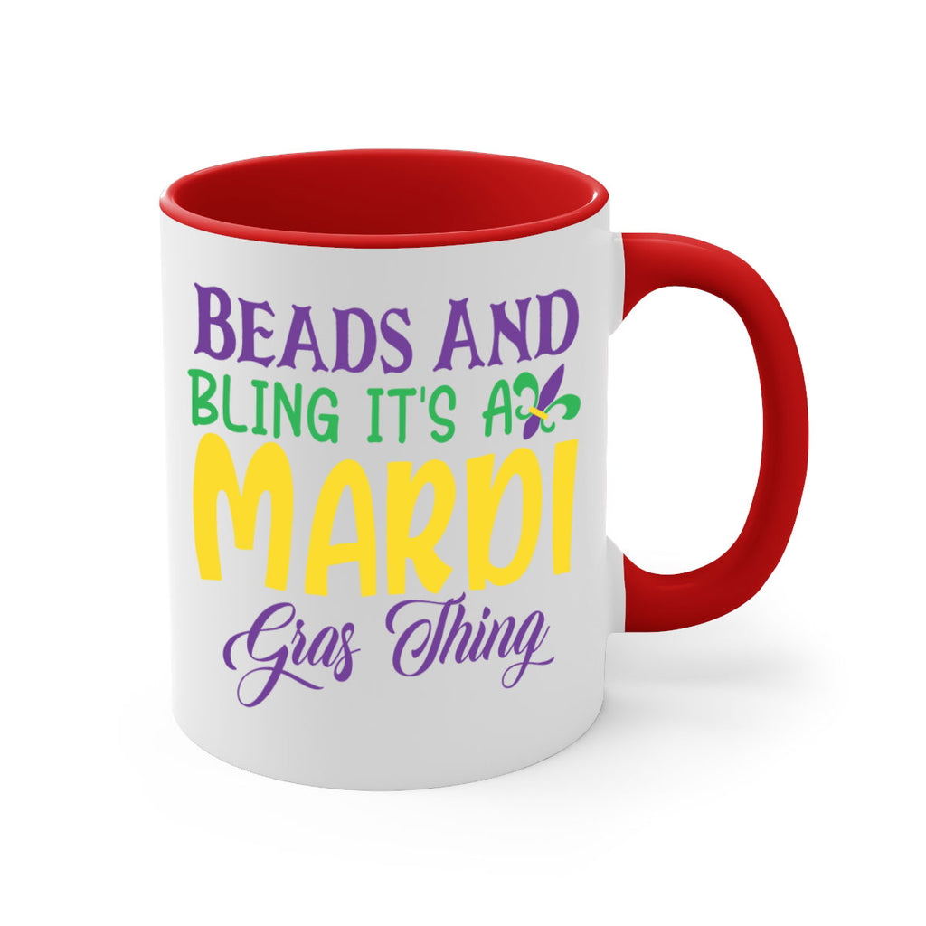 beads and bling its a mardi gras thing 86#- mardi gras-Mug / Coffee Cup