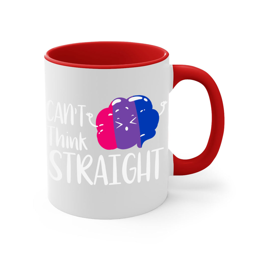 bisexual flag cant think straight 155#- lgbt-Mug / Coffee Cup