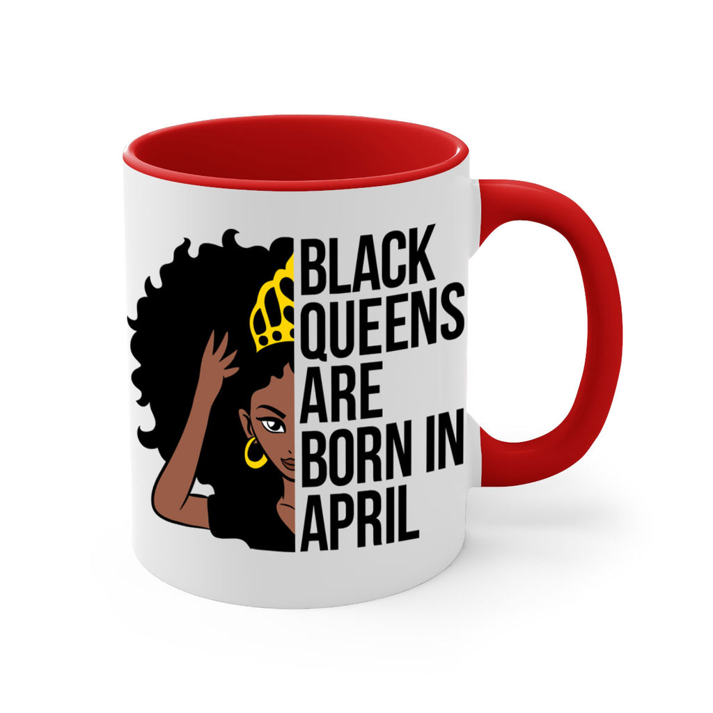 black queens are born in april 218#- black words - phrases-Mug / Coffee Cup