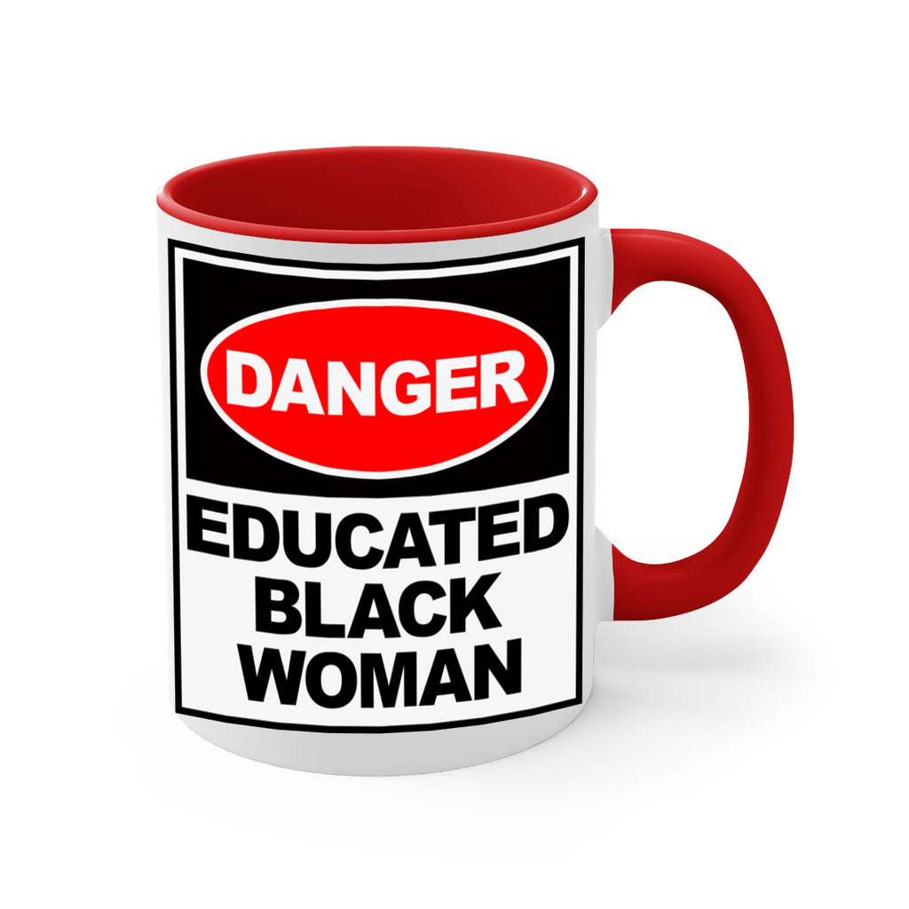 danger educated black  woman 176#- black words - phrases-Mug / Coffee Cup