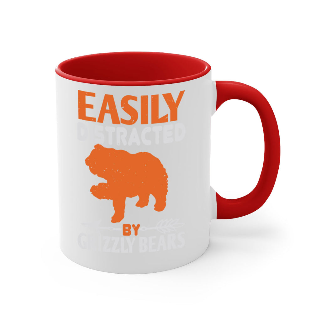 easily distracted by grizzly bears 10#- bear-Mug / Coffee Cup