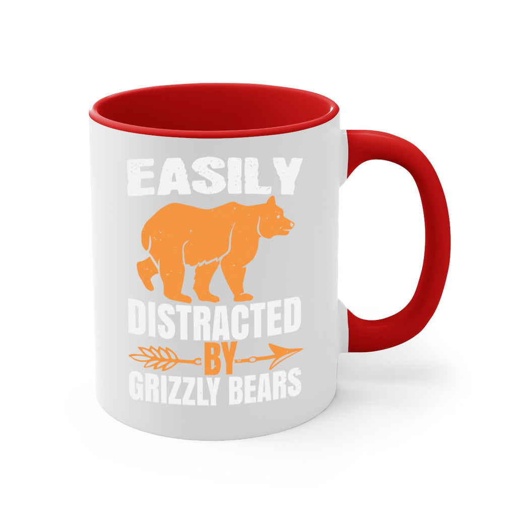 easily distracted by grizzly bears 1#- bear-Mug / Coffee Cup