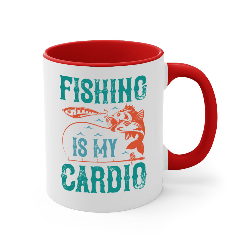 fishing is my cardio 142#- fishing-Mug / Coffee Cup