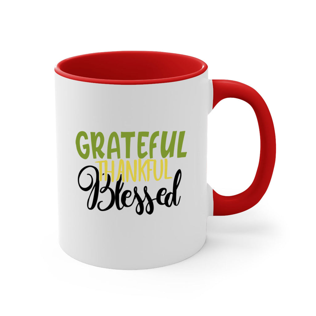 grateful thankful blessed 57#- thanksgiving-Mug / Coffee Cup
