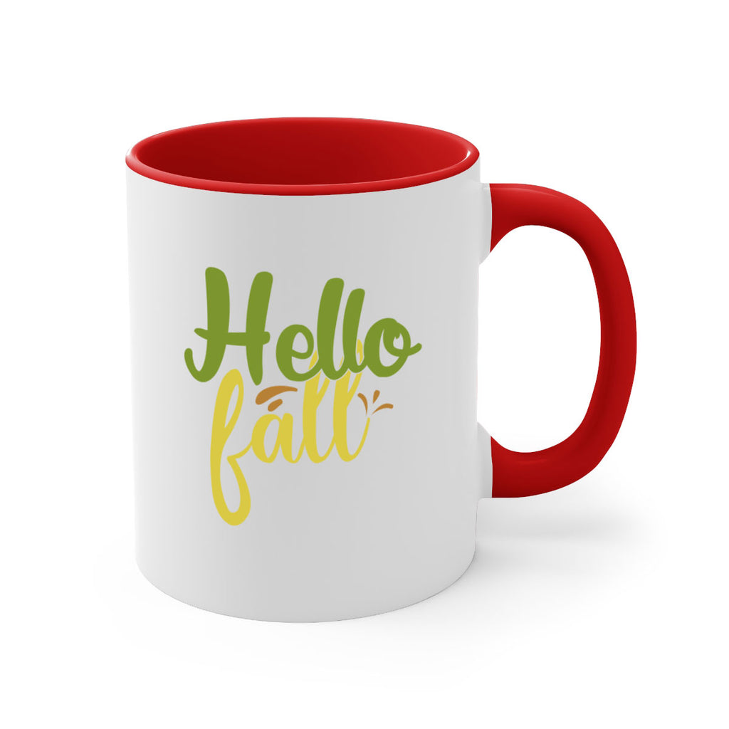 hello fall 55#- thanksgiving-Mug / Coffee Cup