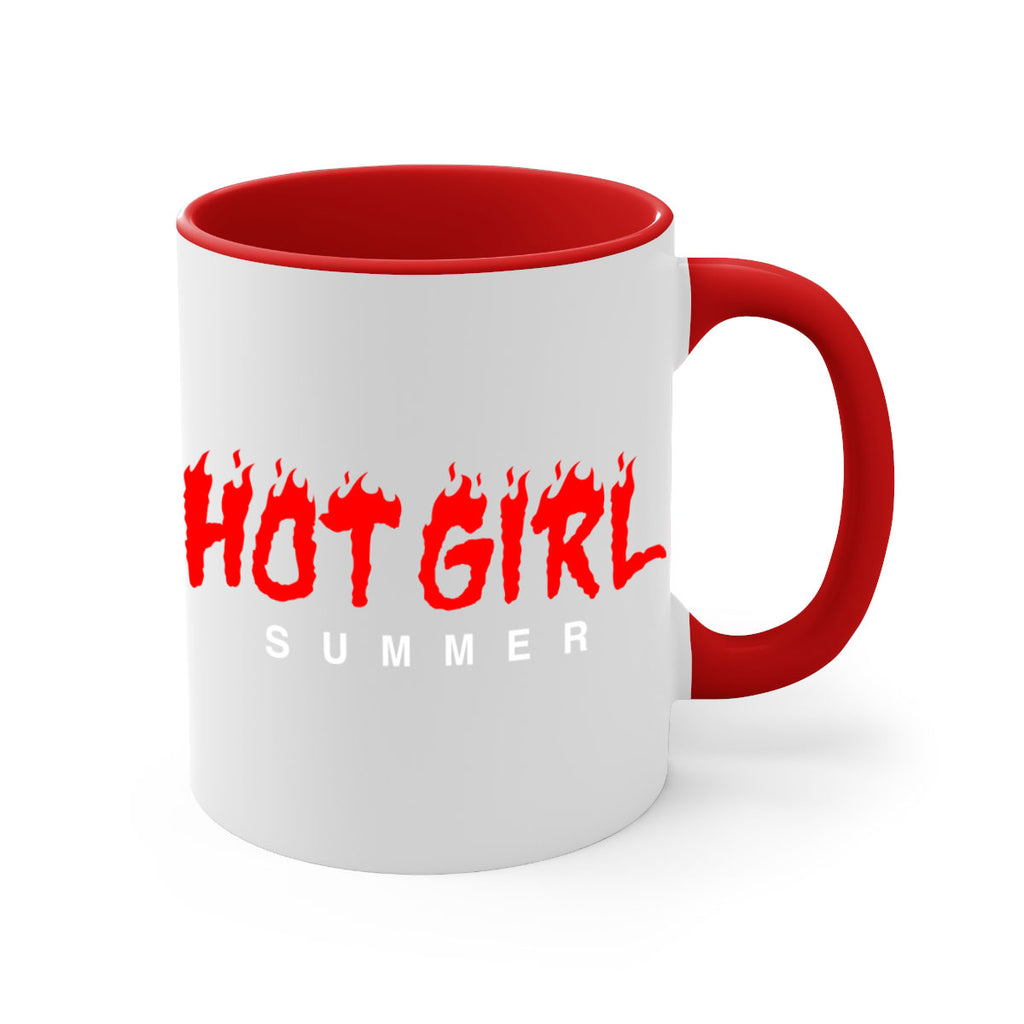 hot girl  summer fire 124#- black words - phrases-Mug / Coffee Cup