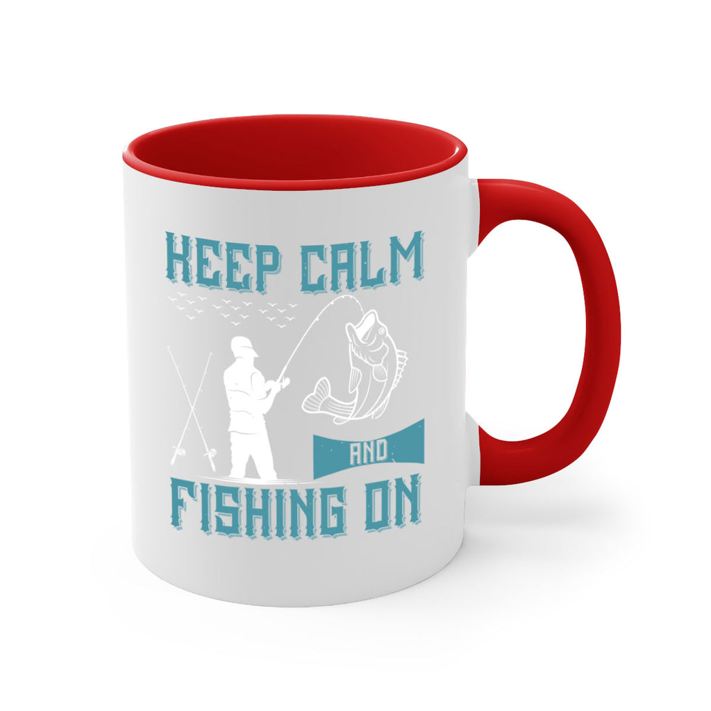 keep calm and fishing on 248#- fishing-Mug / Coffee Cup