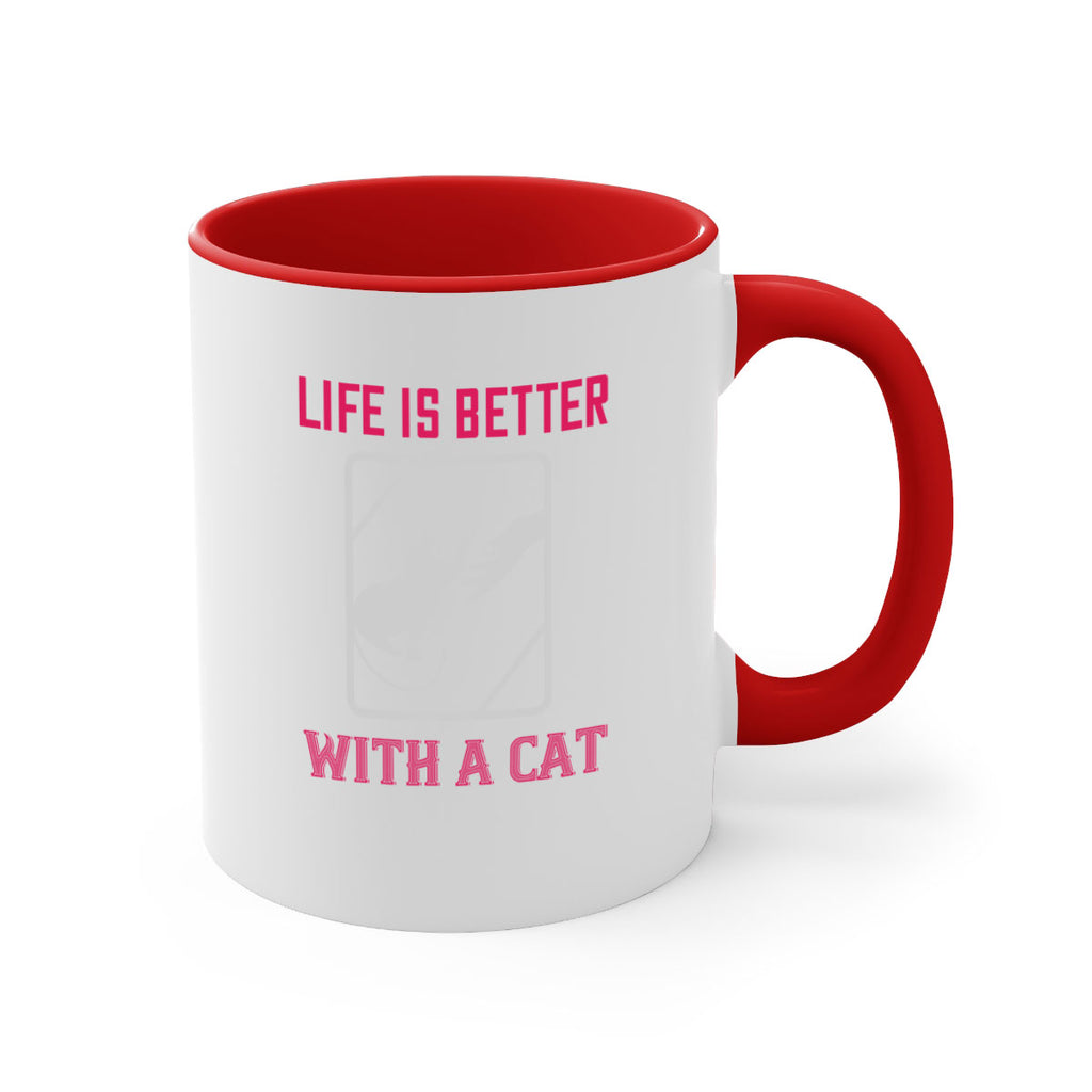 life is better with a cat Style 63#- cat-Mug / Coffee Cup