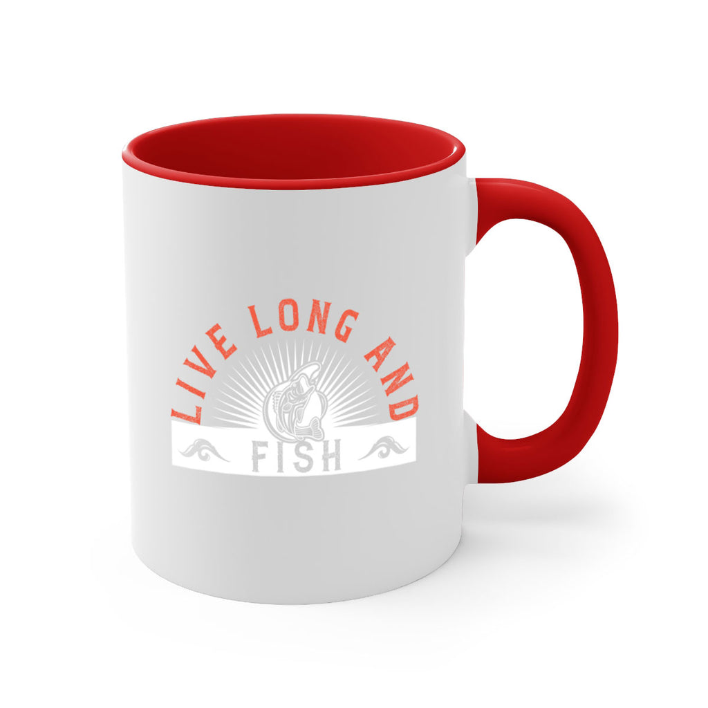 live long and fish 242#- fishing-Mug / Coffee Cup