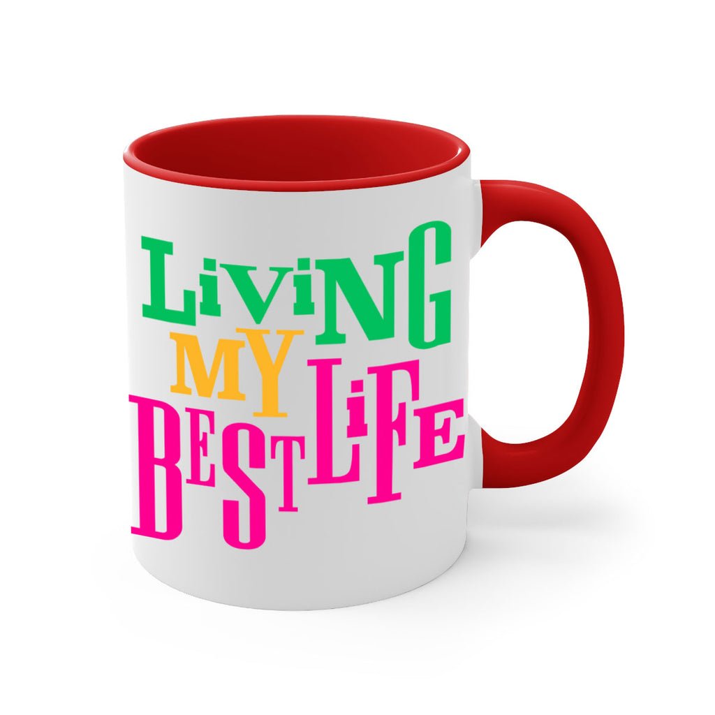 living my best life 96#- black words - phrases-Mug / Coffee Cup