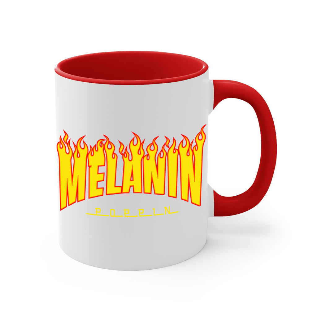 melanin poppin fire 87#- black words - phrases-Mug / Coffee Cup