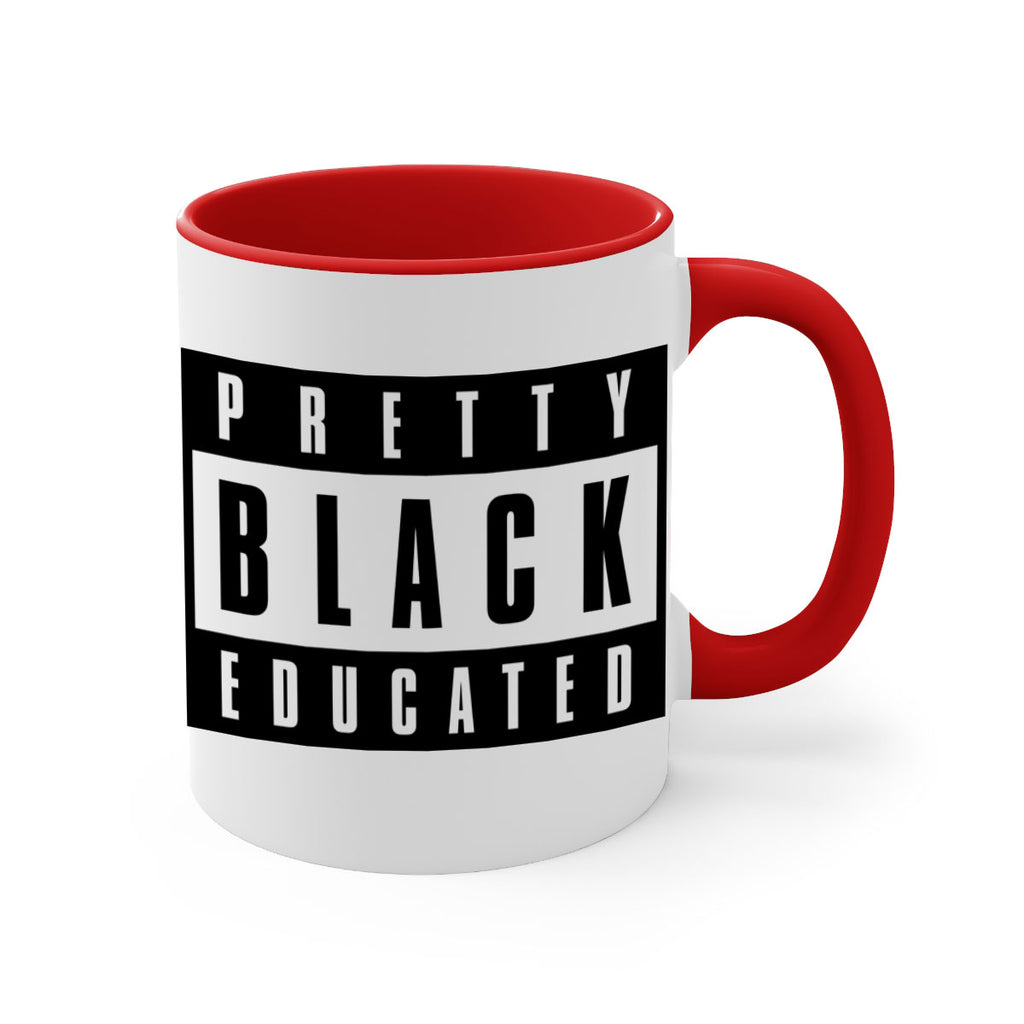 pretty black educated 50#- black words - phrases-Mug / Coffee Cup