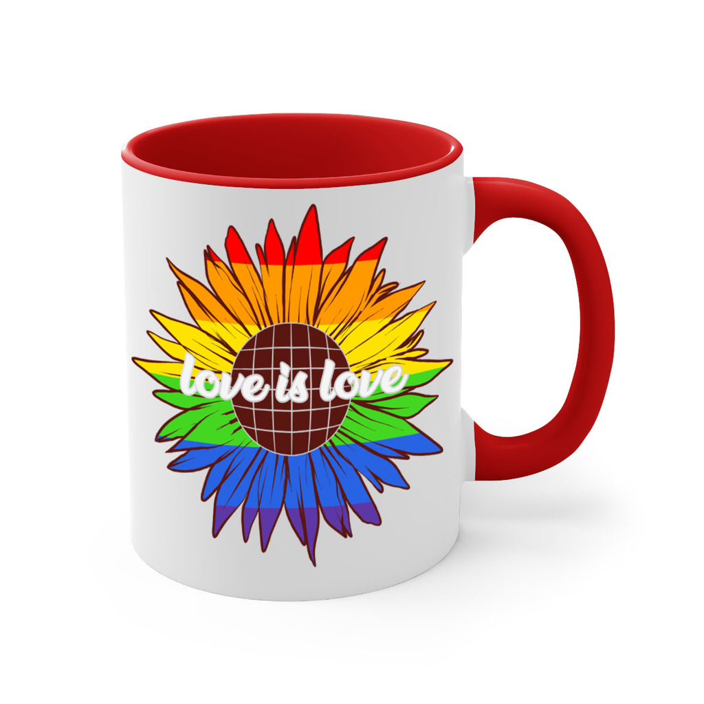 rainbow sunflower love is love 26#- lgbt-Mug / Coffee Cup