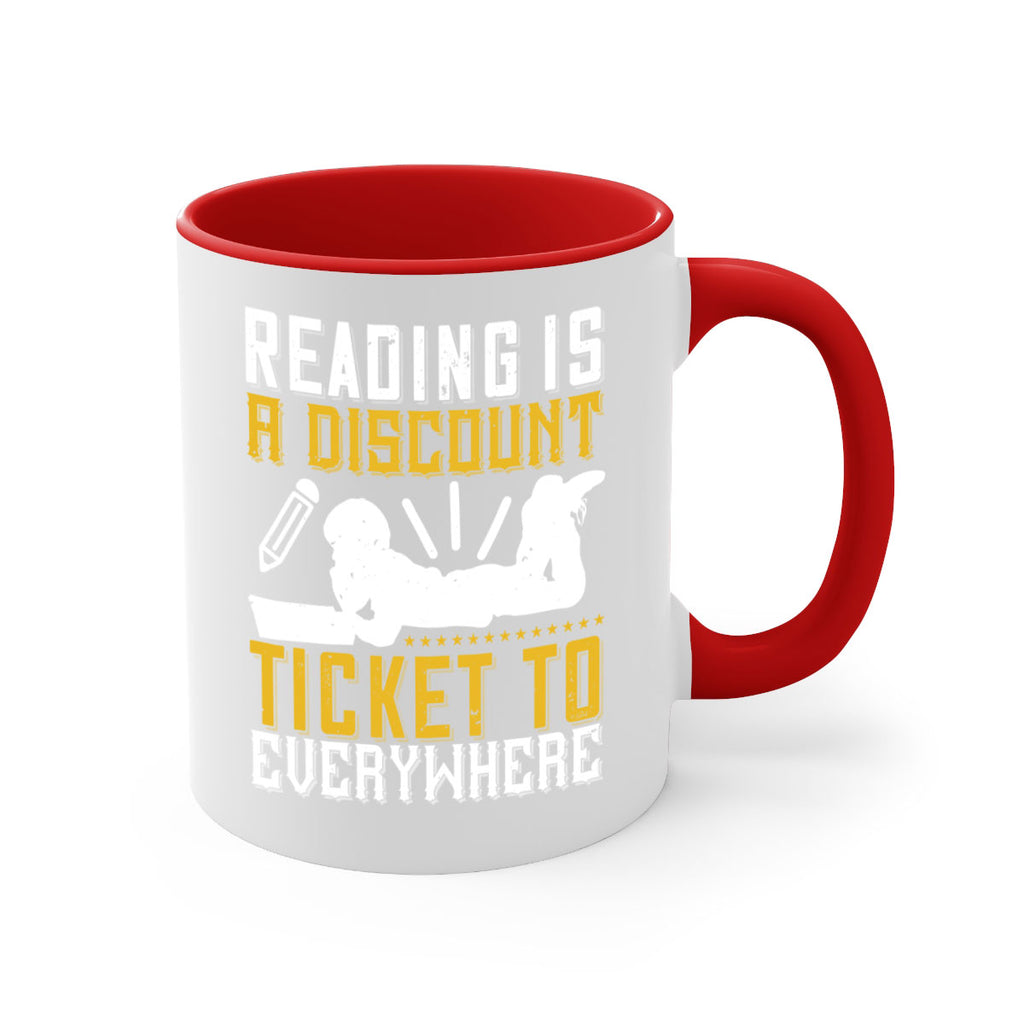 reading is a discount ticket to everywhere 16#- Reading - Books-Mug / Coffee Cup